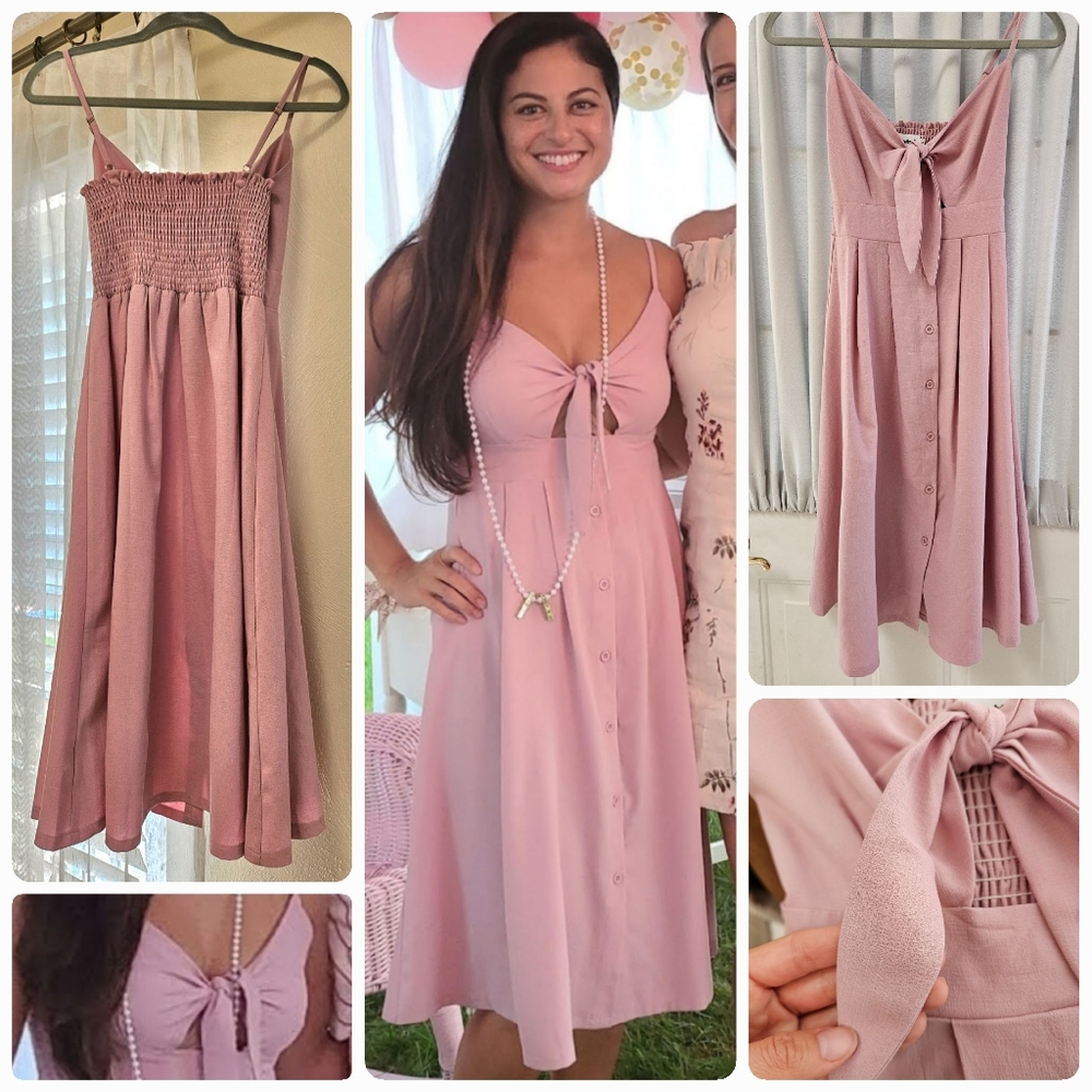 Light Pink Summer Dress, Small